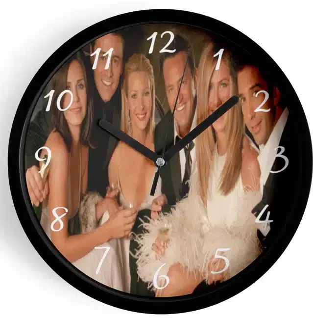 Analog Wall Clock for Home, Multicolor, 7 Inches