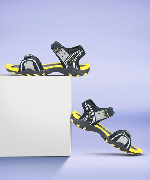 Sports Sandals for Men (Yellow, IND-6)