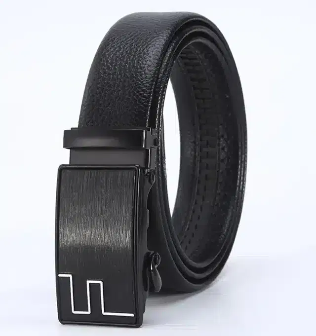 Synthetic Casual Belt for Men (Black)