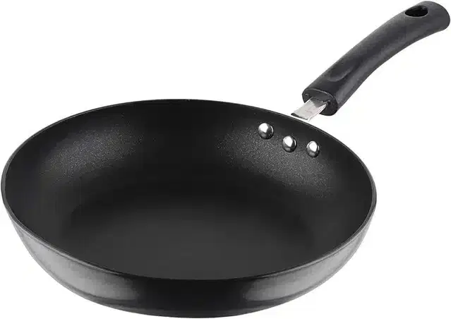 Non Stick Aluminium Fry Pan, Black, 1.2 L