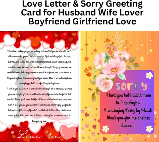 Valentine Day Greetings with Envelope, Multicolor