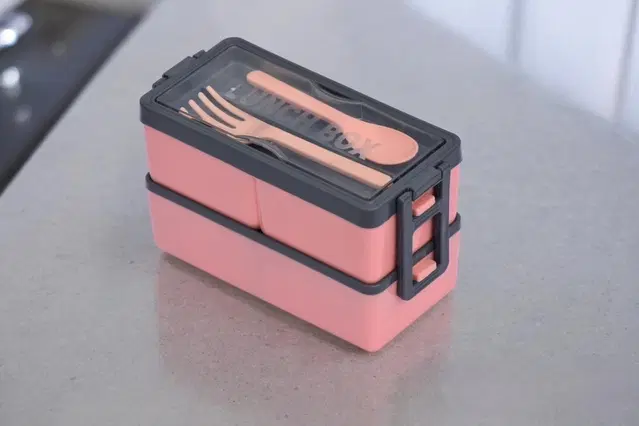 Premium Quality Plastic Tiffin Box 3 Containers Lunch Box, 1500 ml, Assorted