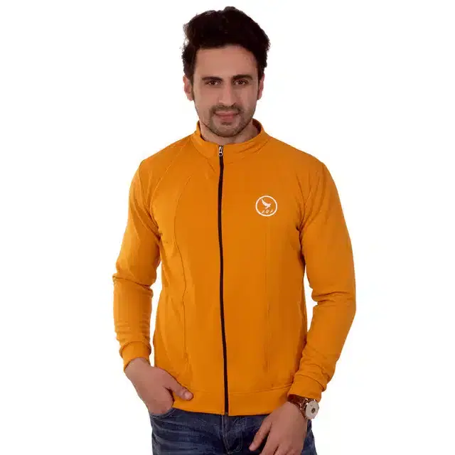 Men's Regular Jacket (Yellow, M) (EA-15)