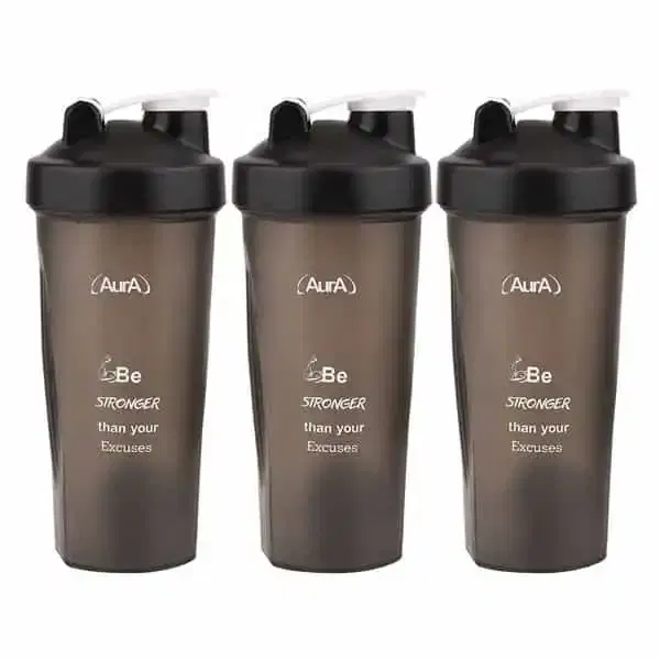 Aura Sipper Bottles For Gym Pack Of 3, 600Ml X 3, ASC2