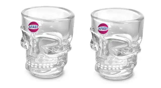 Liquor cum Cocktail Glasses, Transparent, 40 ml, Pack of 2