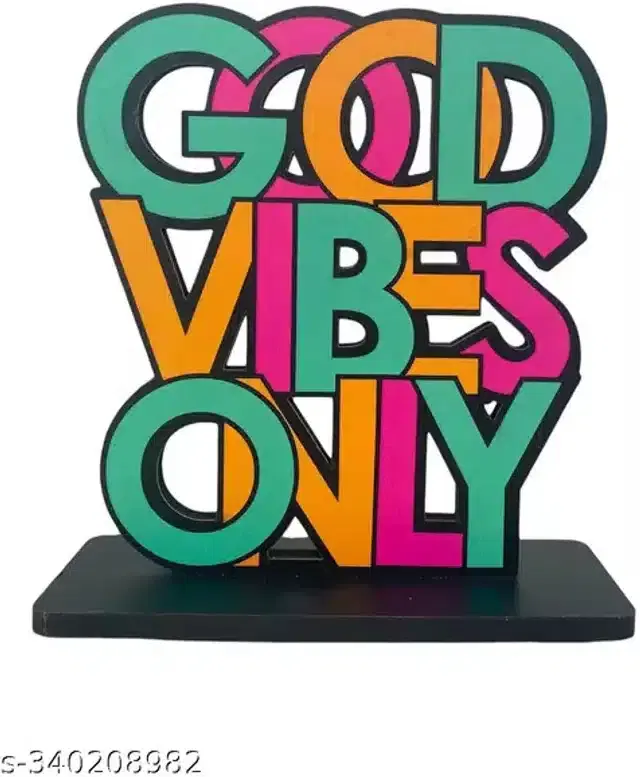 Wooden Quotes Stand for Table & Office Desk, Multicolor