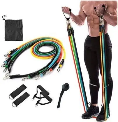 5 Pcs Set Heavy Exercise Gym Fitness Home Workout Rope Resistance Band