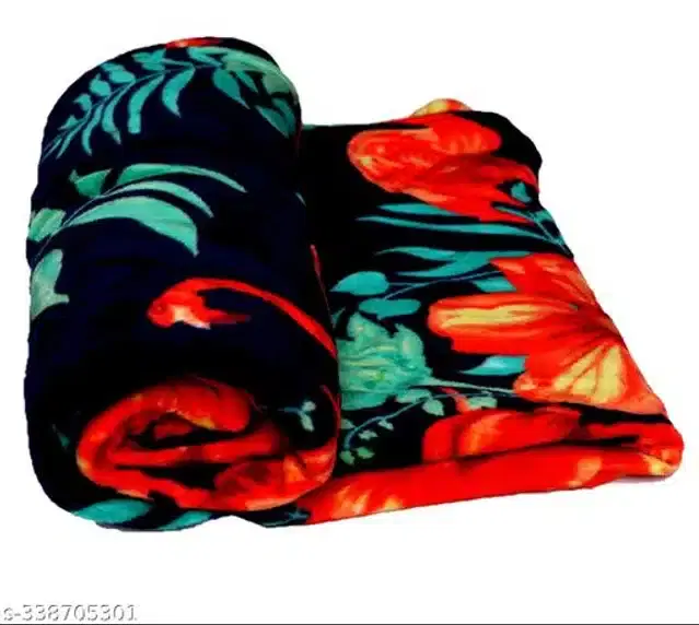 Microfiber Double Bed Blanket, Multicolor