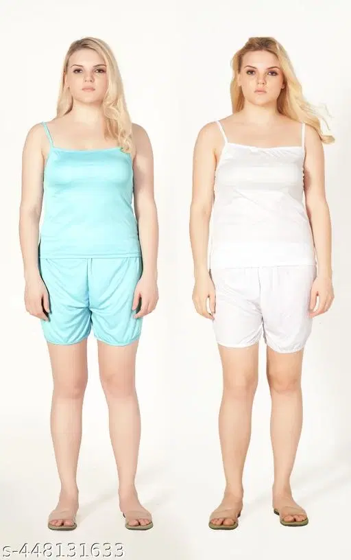 Comfortable Camisole for Women, Pack of 2 (Multicolor, S)