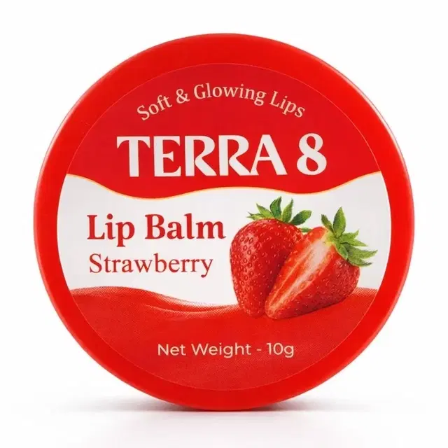 Terra 8 Strawberry Lip Balm 10g