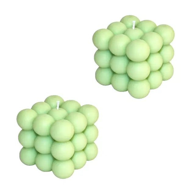 Floish Decor Premium Scented Bubble Candles, Pack of 2