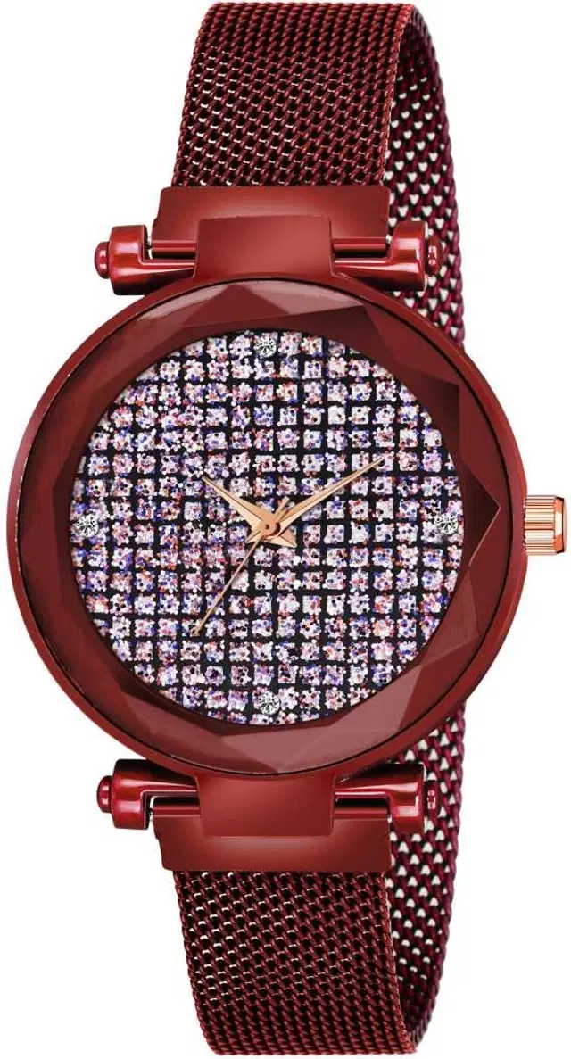 Metal Strap Analog Watch for Women & Girls (Multicolor)