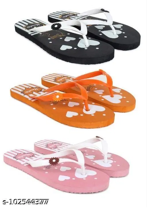 Slippers for Women, Multicolour, Pack of 3 (5)