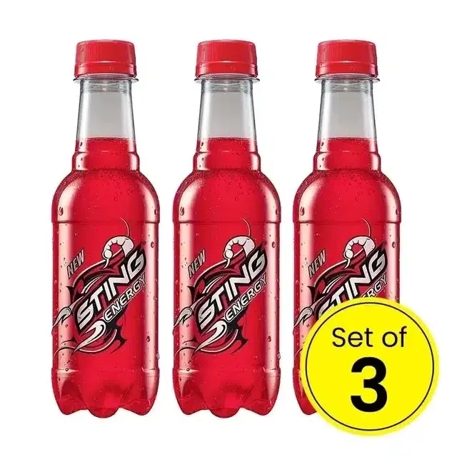 Sting Energy Drink 3X300 ml (Bottle) (Pack of 3)