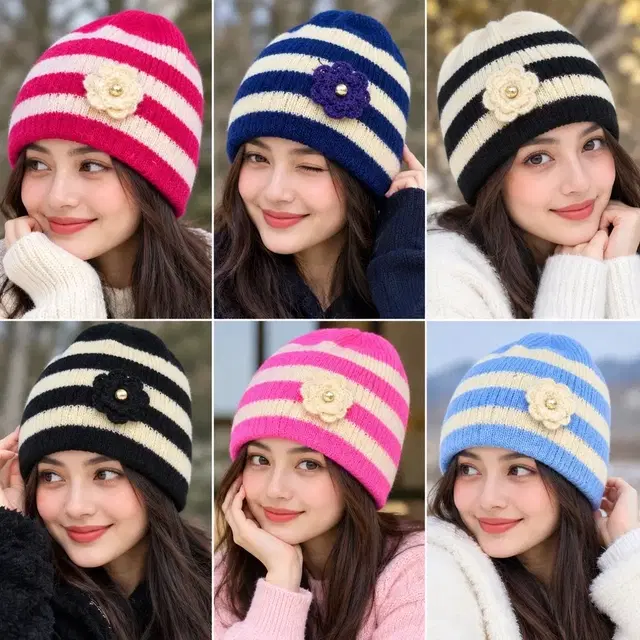 Woolen Caps for Women (Assorted,Free Size)