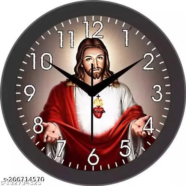 Plastic Wall Clock, Multicolor