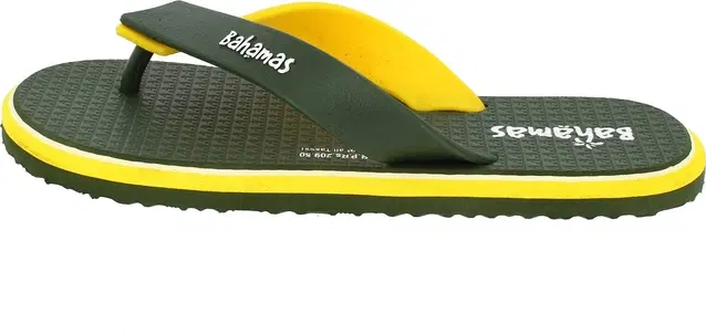 Flipflops for Men (Olive Yellow, 8 UK/India)