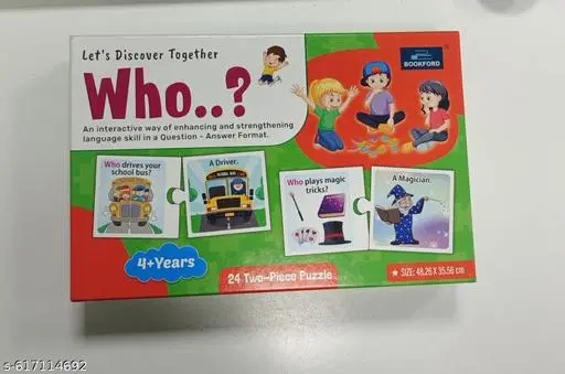 “Let’s Discover Together Who – Fun & Educational Jigsaw Puzzles for Kids | Learn Animals, People, Occupations & Nature Through Brain-Boosting, Screen-Free Play – Perfect for Homeschooling, Birthday Gifts & Early Learning”