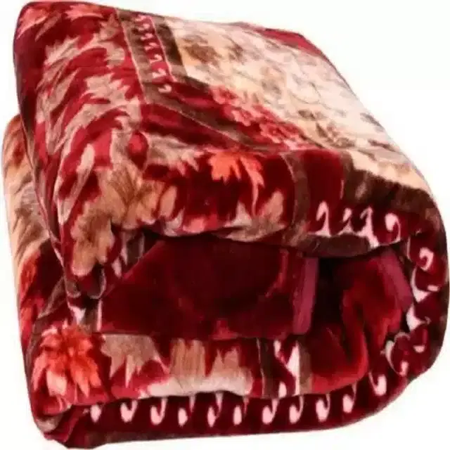 Double Bed Blanket, Multicolour, 90"x90", Pack of 1