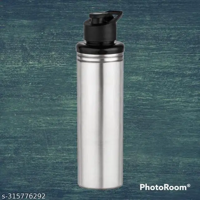 Stainless Steel Sports Water Bottle, Silver, 1000 ml