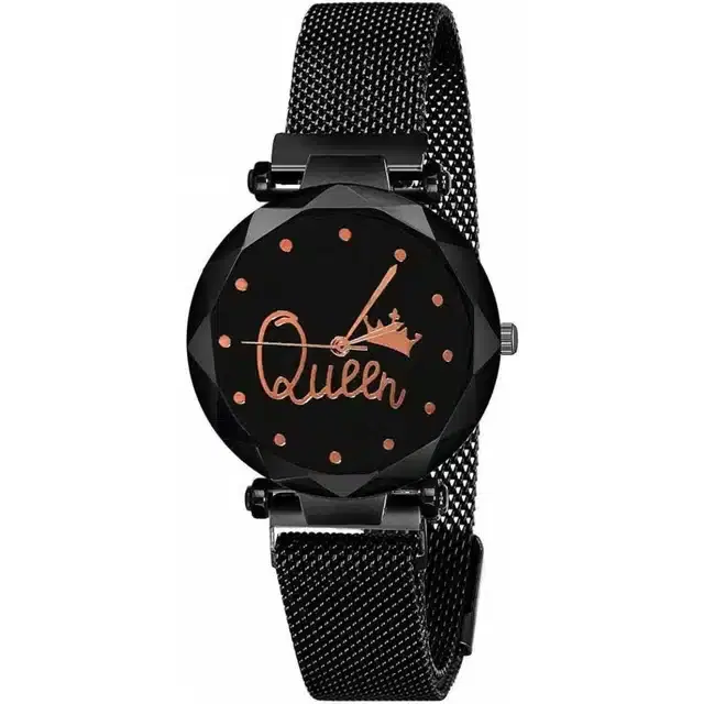 Women's Analog Watches, Pack of 1 (Black)