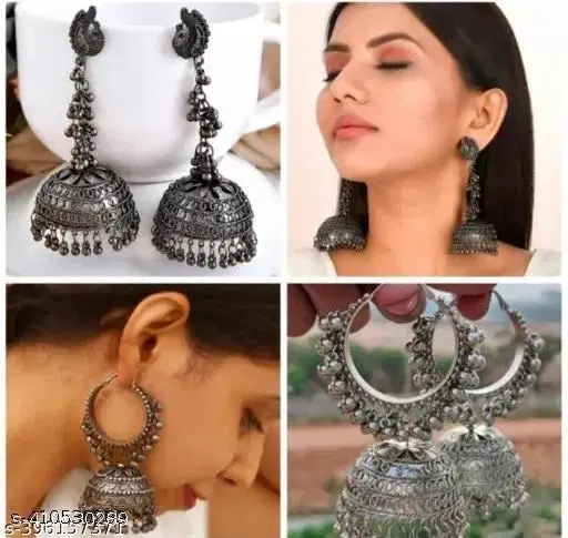 Combo of Two Hot Selling Oxidised Jhumkas