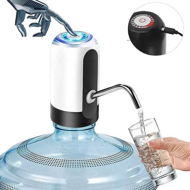 Automatic Wireless Water Can Dispenser Pump Rechargeable With Usb Cable Plastic, Multicolor, S-18