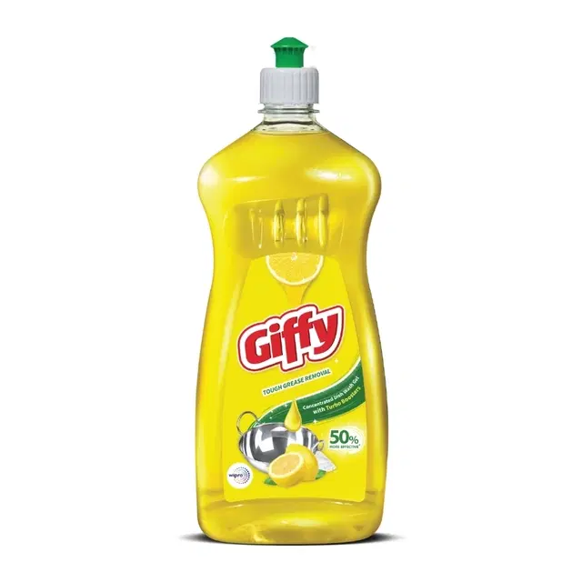 Giffy Lemon & Active Salt Concentrated Dishwash Gel 750 ml (Bottle)