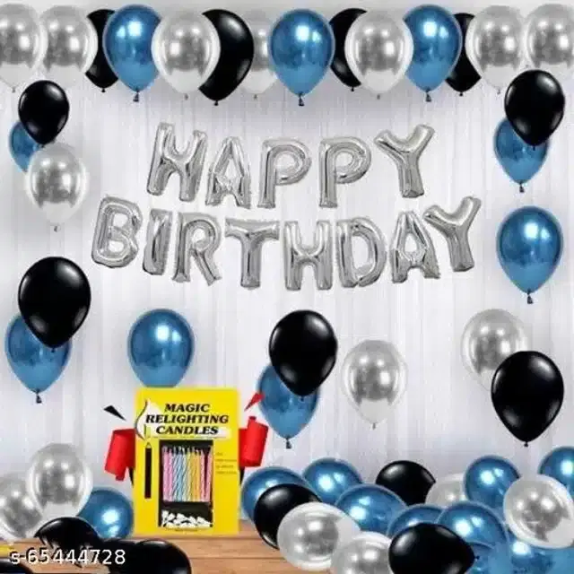 Birthday Party Decoration Kit, Multicolor, Set of 53