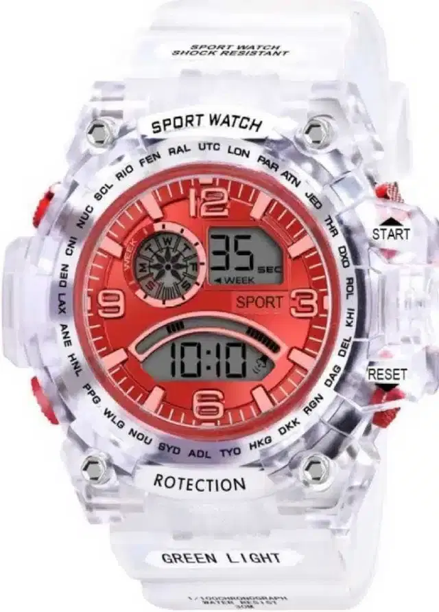 Digital Watch for Boys (Red)