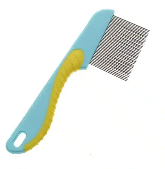 Long Handle Lice Comb, Blue