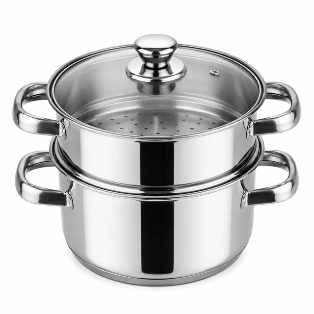 TerraHome Steamer Set, 2 Tier, 20cm