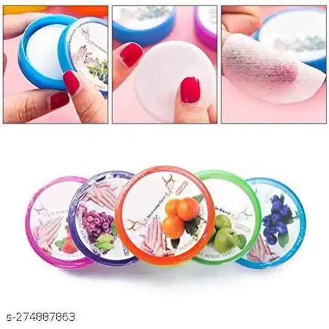 Nail Polish Remover Wipes, Multicolor, Pack of 6