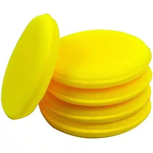 Durable Car Cleaning Sponge, Yellow, Pack of 5
