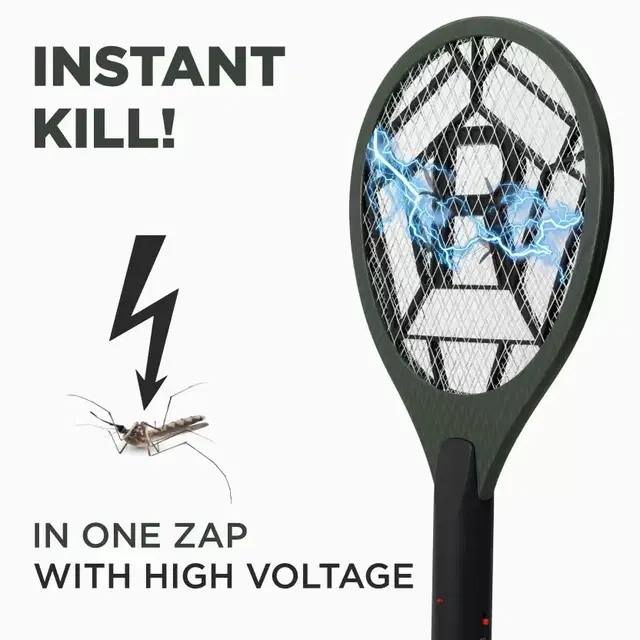 Killato By Weird Wolf - Mosquito Bat Racket, With 3 Months Warranty Electric Insect Killer Indoor, Outdoor (Bat)
