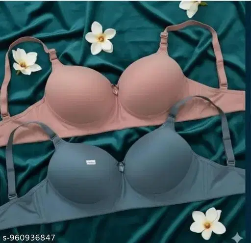 Pack of 6 Padded Bras for Women (Multicolor, 40A)