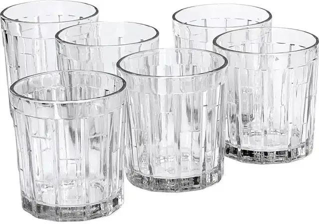 Liquor cum Cocktail Glasses, Transparent, 200 ml, Pack of 6
