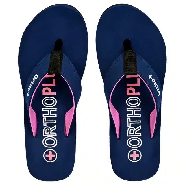 Ortho Plus Slippers for Women (Blue, 6)