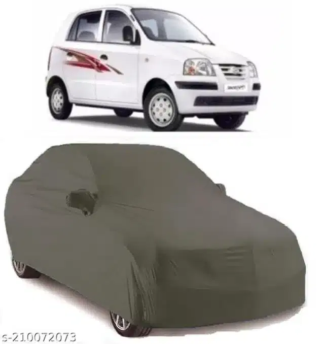 Taffeta Waterproof Car Cover for Hyundai Santro, Multicolor