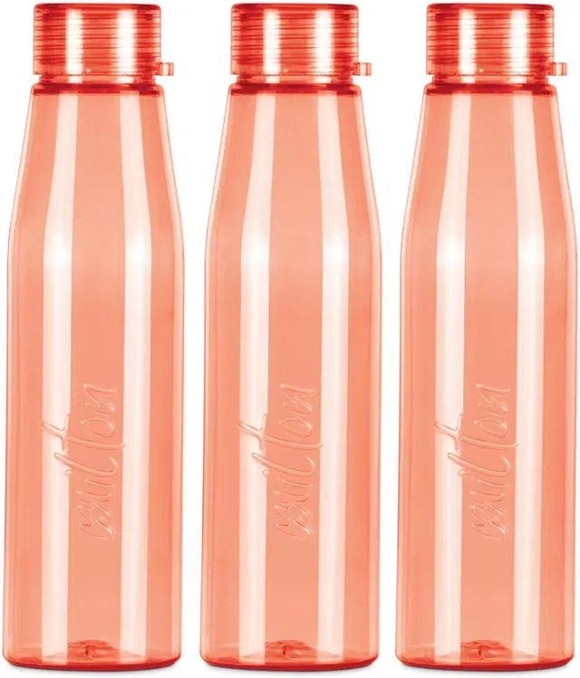 Milton Plastic Water Bottles, Pack of 3, Red, 946 ml