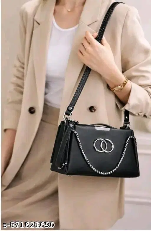 Black Crossbody Bags & Sling Bags for Women (Black, 1 Pc)