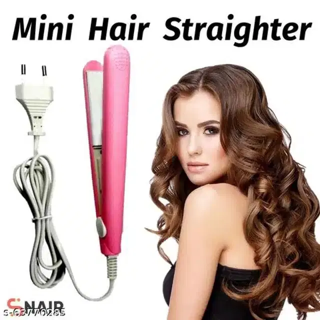 Plastic Hair Straightener, Pink