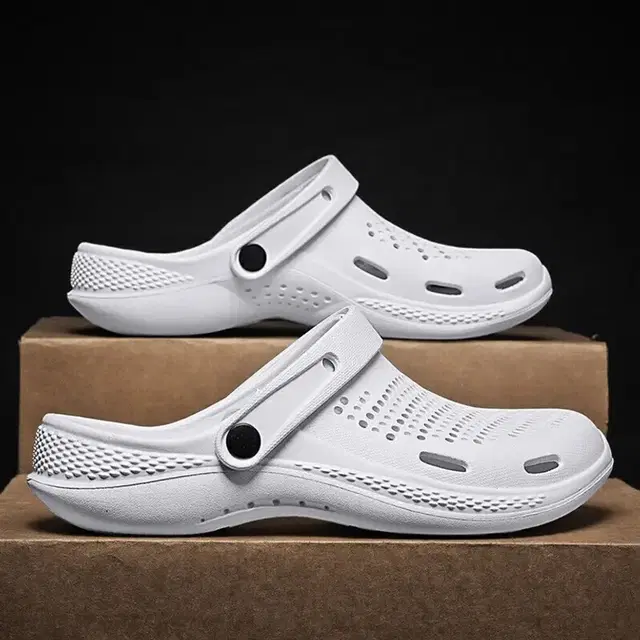 Clogs for Men (White, 6)