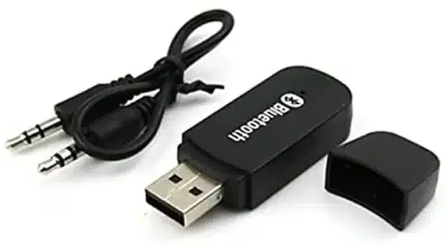 Bluetooth Stereo Audio Receiver with Cable, Black