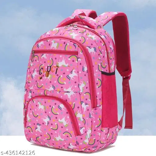 Canvas Backpack Bag, Pink