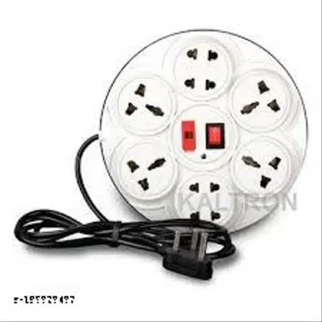Plastic Universal Surge Protector, White