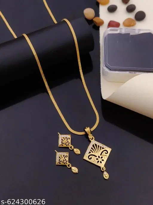 Pendant with Chain for Women (White)