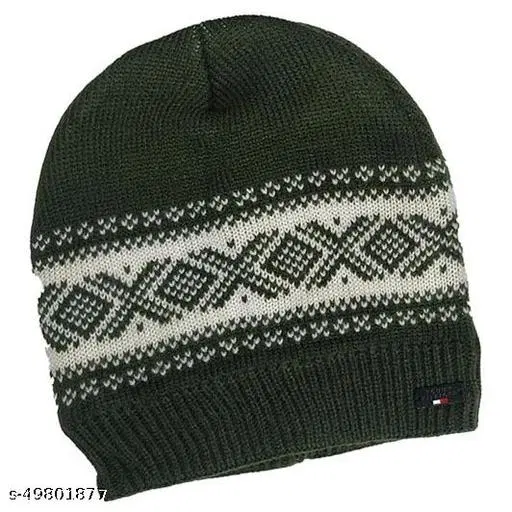 Woolen Cap for Women (Multicolor)