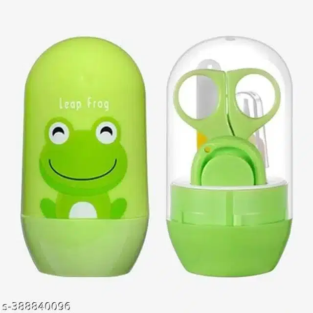 Plastic Manicure Pedicure Care Kit for Infants, Green