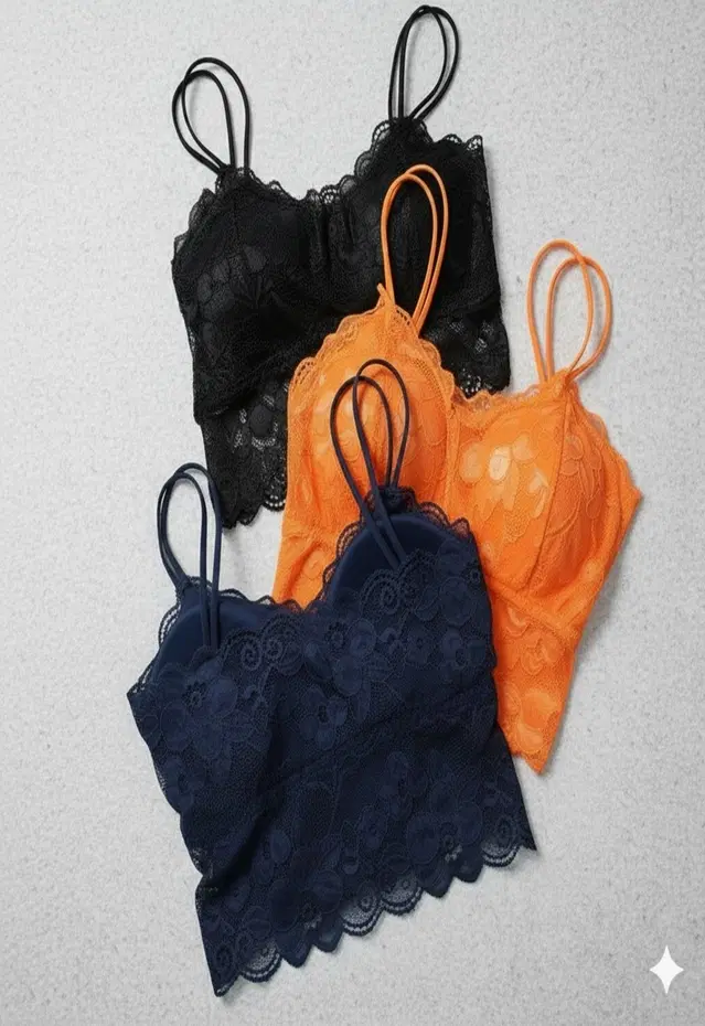 Cotton Solid Padded Bras for Women, Multicolour, Pack of 3 (28)